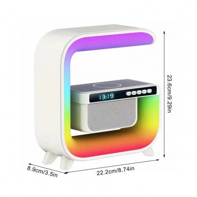 Ночник беспроводной с аккумулятором RGB, Беспроводная лампа ночник с функцией будильника LF-32 Львов - изображение 14
