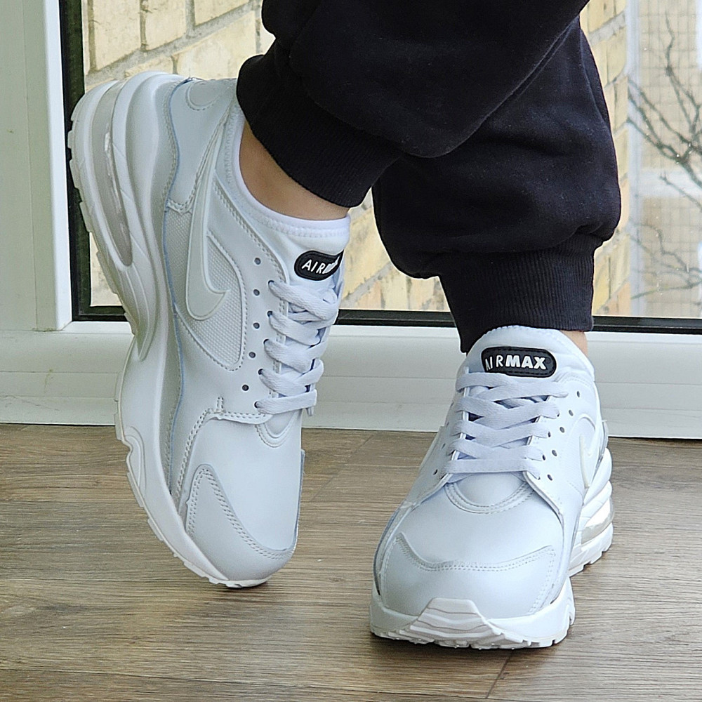 Женские Белые Кроссовки Nike Air Max 93 Кожаные Найк (размеры: 37,38,39,40,41) Видео Обзор - 93-7 Днепр - изображение 8