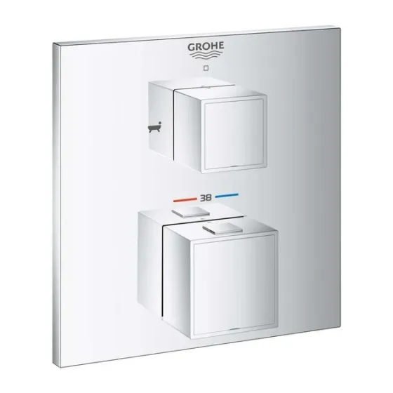 Термостат для ванны скрытого монтажа GROHE GROHTHERM CUBE (24155000) Киев