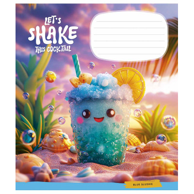 Зошит Школярик Exotic drinks 12 аркушів коса лінія (012-3541C) Вінниця - фото 3