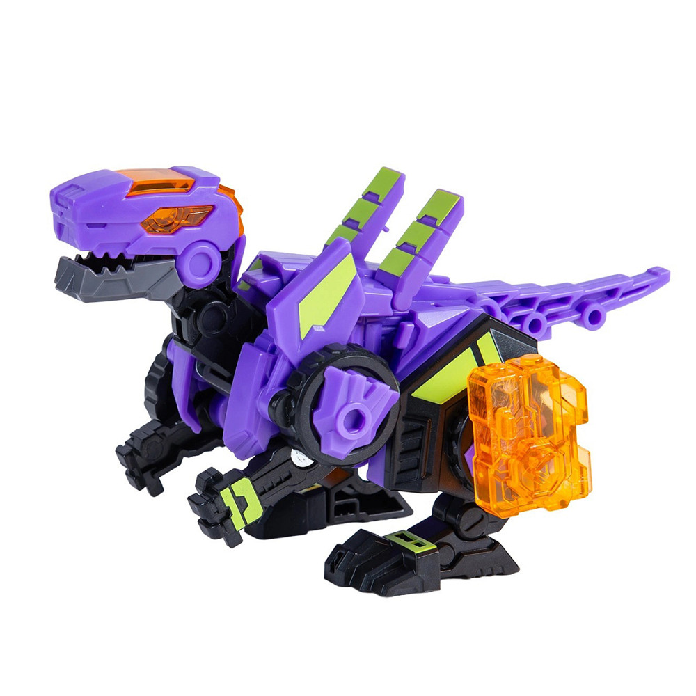 Динозавр-трансформер Dinoster - Пурпуровий Раптор-бот Дніпро - фото 10