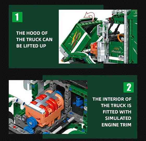 Конструктор Technic Вантажівка Peterbilt | Truck 2105 деталей Київ