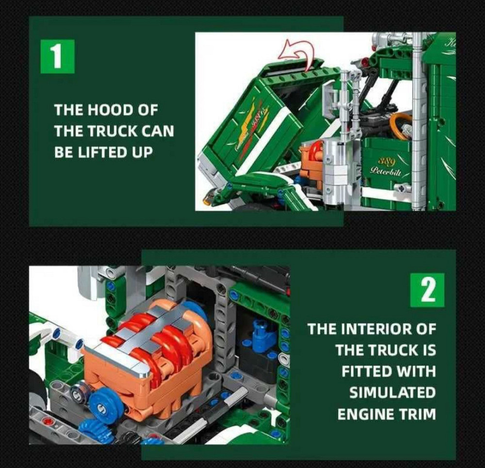 Конструктор Technic Вантажівка Peterbilt | Truck 2105 деталей Київ - фото 4
