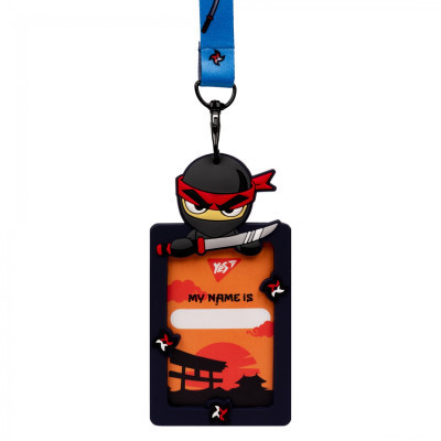 Бейдж Yes силиконовый на ленте Ninja (940303) Винница - изображение 1