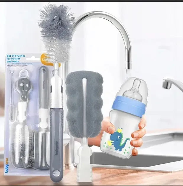 Набор щеток для мытья детских бутылочек и сосок BabyOno 735/03 серый Кривой Рог - изображение 4