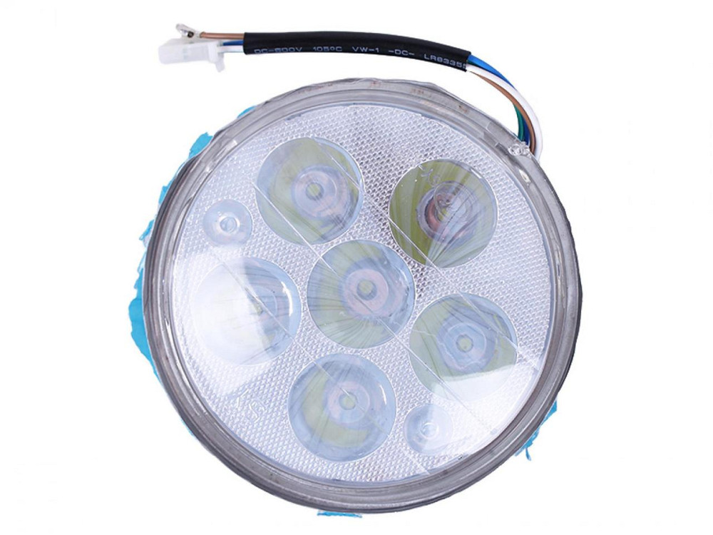 Оптика светодиодная круглая (крепеж 140mm, 8 диодов) мопед Дельта Мукачево - изображение 1