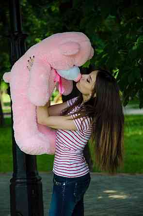 М'яка  іграшка подарунок на 8 березня плюшевий ведмедик Рафаель 100 см Рожевий Тернопіль