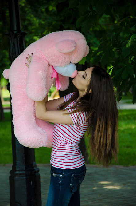 М'яка  іграшка подарунок на 8 березня плюшевий ведмедик Рафаель 100 см Рожевий Тернопіль - фото 2