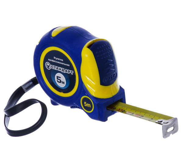 Рулетка з магнітом і автостопом 5 м*19 мм СТАНДАРТ PMT-0519 Чернігів - фото 1