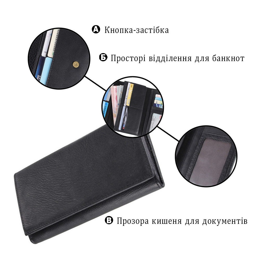 Кошелек Черный (Vintage) Киев - изображение 8