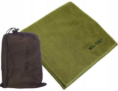 Туристичний Рушник швидковисихаючий 80х40 см з чохлом "Мікрофібра" Mil-Tec від Sturm (16011011) Olive Нововолинськ - фото 1