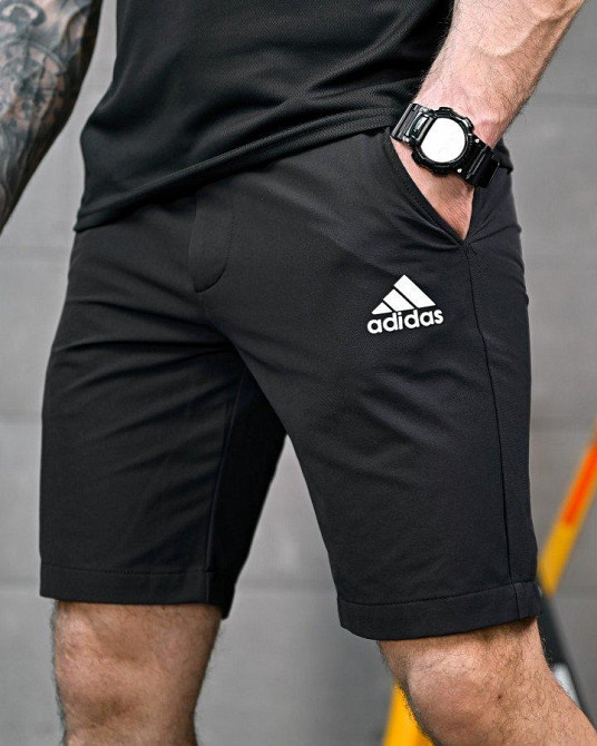 Летние городские шорты  Adi black 4 ПП7526 Одесса - изображение 4