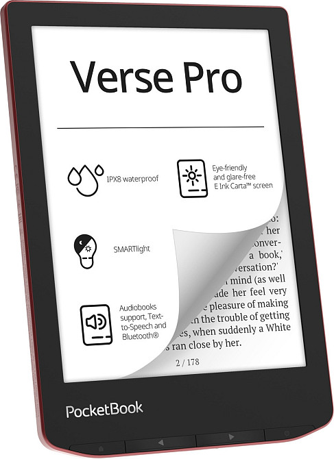 Електронна книга PocketBook 634 Verse Pro Passion Red (PB634-3-CIS) Червоний Харьков - изображение 3