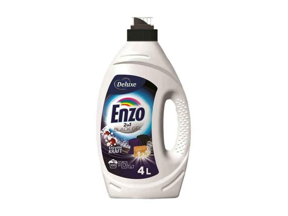 Гель для прання 4л Enzo 2in1 Black для Чорних речей ТМ DELUXE Київ - фото 1
