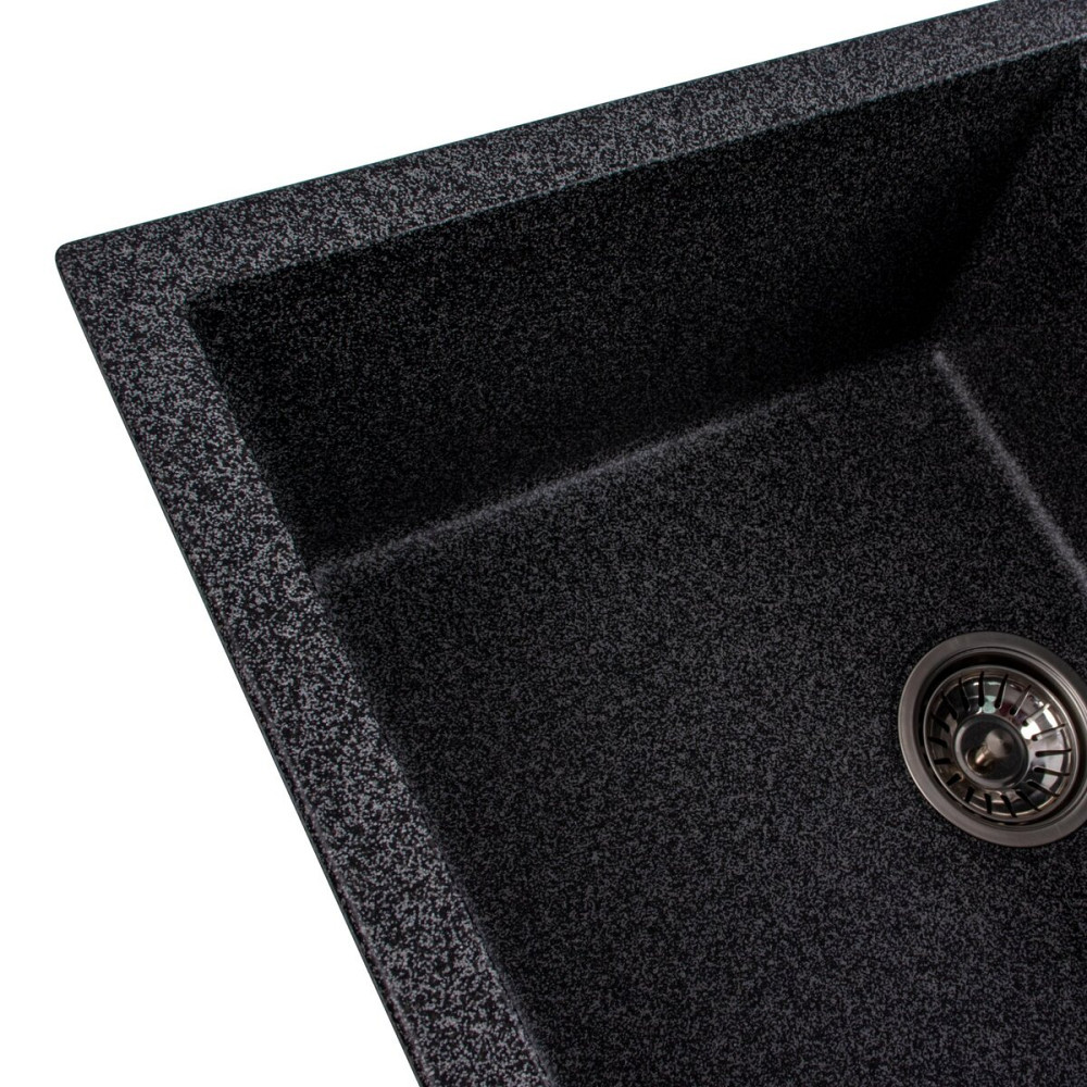 VALESO Гранітна мийка для кухні VALESO SELENA 7950 матова Графіт Киев - изображение 2