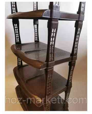 Полка для обуви коричневаяая на 5 полок люкс 48х86х30,5 см Харьков