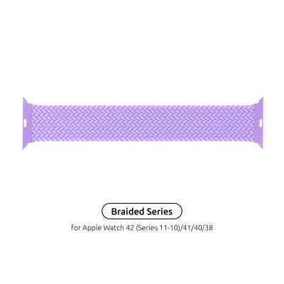Ремешок для смарт-часов Armorstandart Braided Solo Loop для Apple Watch 42 (Series 11-10)/41/40/38 Lavender Grey Size 4 (132 mm) (ARM64898) Винница
