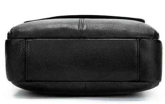 Сумка-месенджер шкіряна Чорна (Vintage) Київ