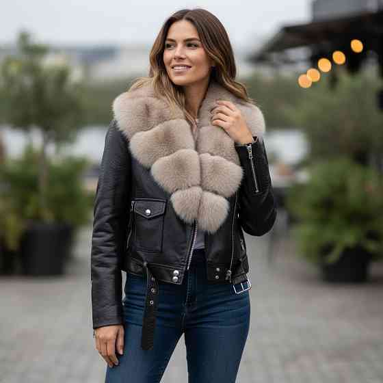 Косуха куртка женская с мехом Песец под Соболь 46 Харьков