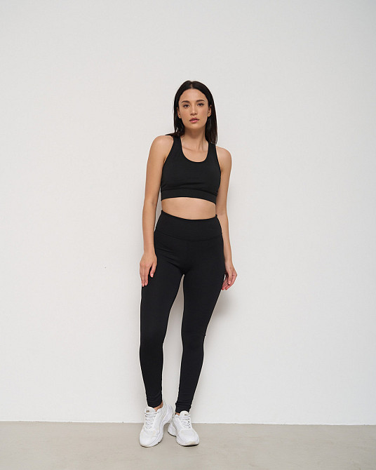 Лосини жіночі в рубчик Nicoletta 10076 Чорний, L Київ - фото 3