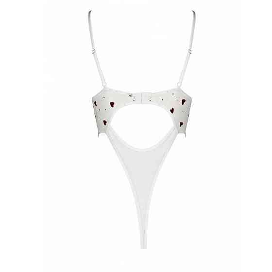 Эротическое боди с рисунком Passion LOVELIA BODY L/XL, white Sex Aura Киев