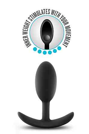 Анальная пробка Blush ANAL ADVENTURES VIBRA SLIM PLUG MEDIUM Sex Aura Киев