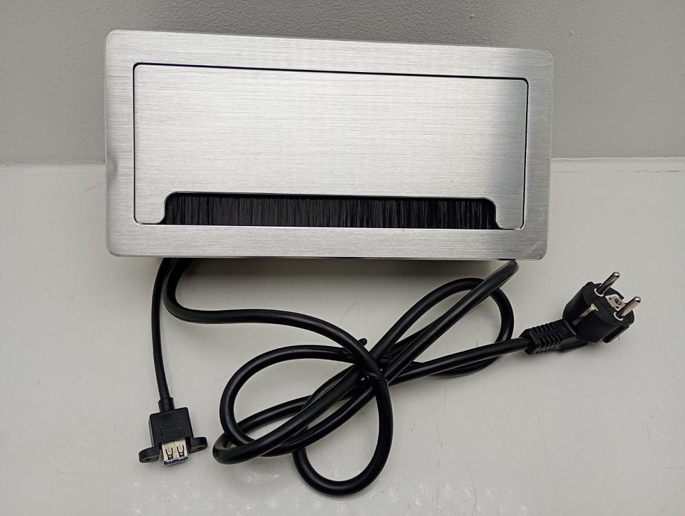 Врізна розетка в стільницю подвійна + USB + Type C + HDMI + RJ45 + аудіовихід Euphoriajinshi Z300EUW (товар вживаний) Луцьк - фото 3