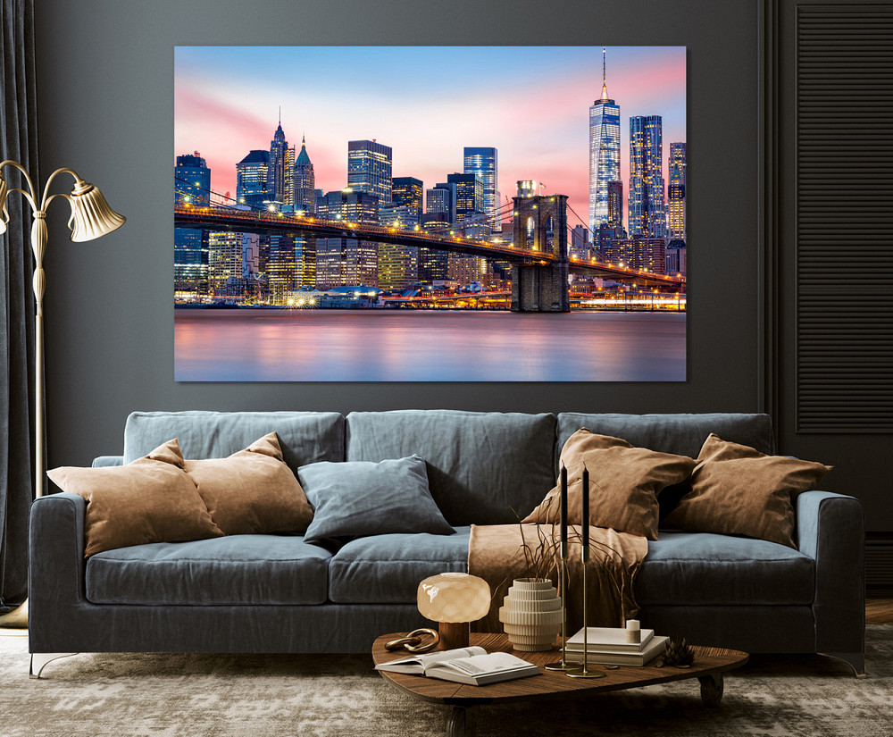 Картина полотно у вітальню / спальню  Нью-Йорк   MLP_379 ( 60х30см ) Київ - фото 3