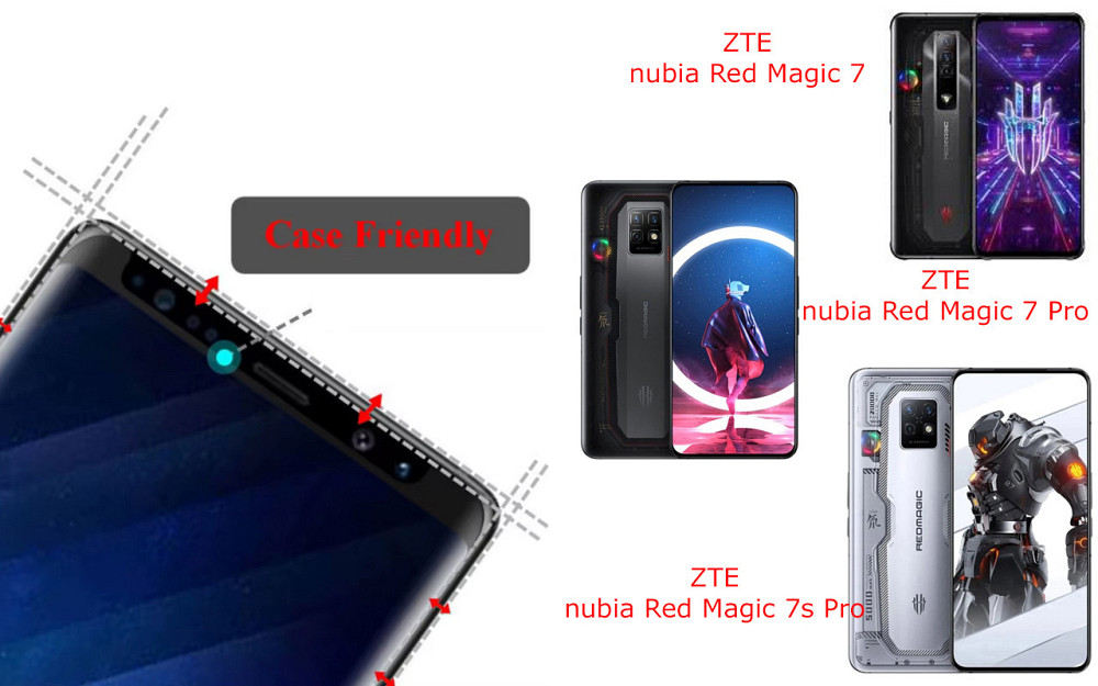 Захисне скло HyperGlass Pro для ZTE nubia Red Magic 7, 7 Pro, 7s Pro – максимальна чутливість та захист Київ - фото 4