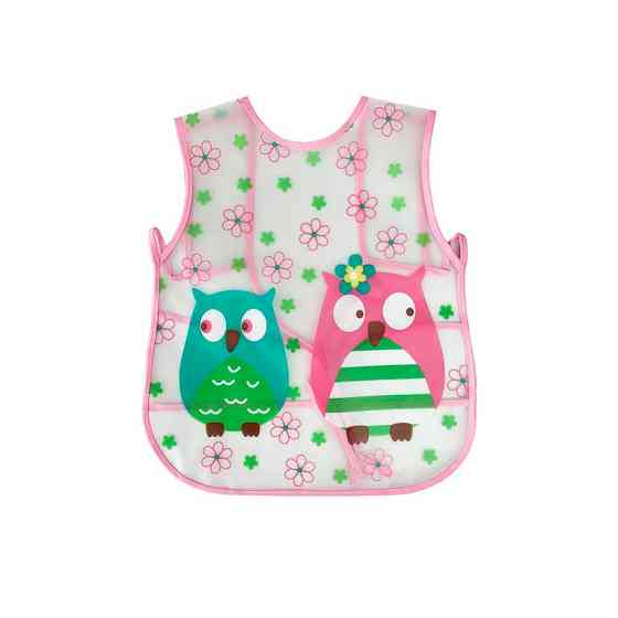 Слинявчик клейончатий на зав`язках MGZ-0607(Pink) Вінниця