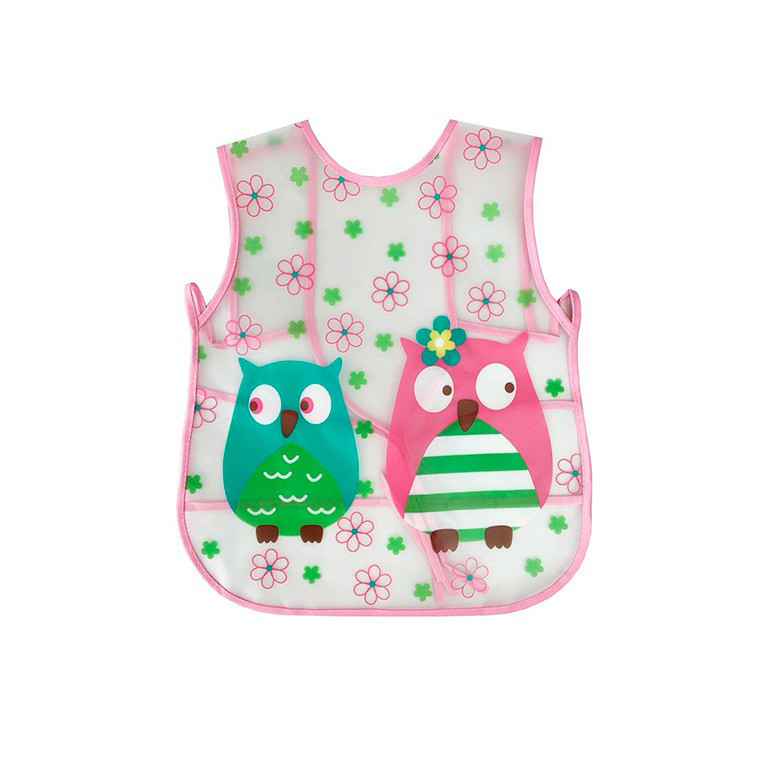 Слинявчик клейончатий на зав`язках MGZ-0607(Pink) Вінниця - фото 1