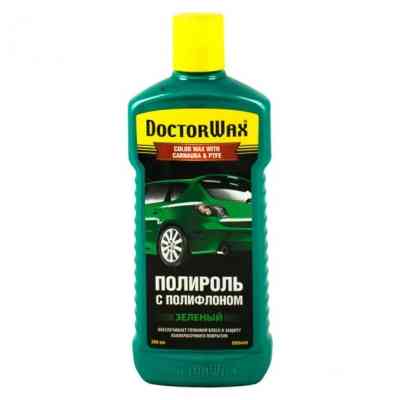 Автополироль DoctorWax цветная с тефлоном зеленый. 300мл (DW8449) Винница