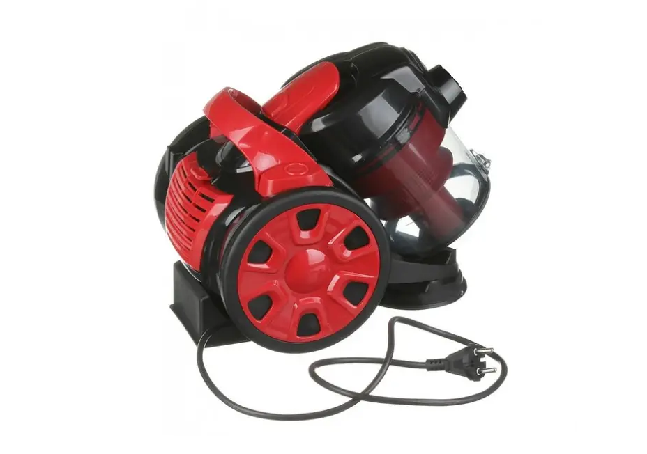 Потужний пилосос DOMOTEC MS-4405 3000Вт з контейнером для збору пилу, сухе прибирання, Червоний колір Одеса - фото 2