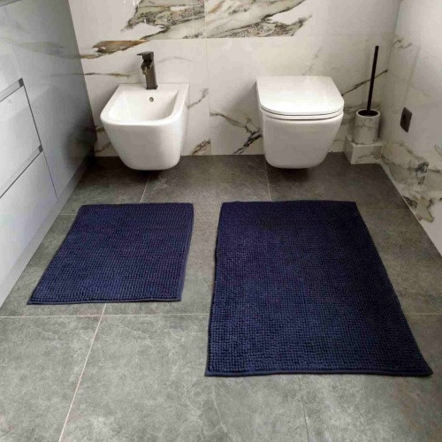 Килимок для ванних кімнат TM DARIANA Standard Plus  60*90 темно-синій Житомир - фото 3