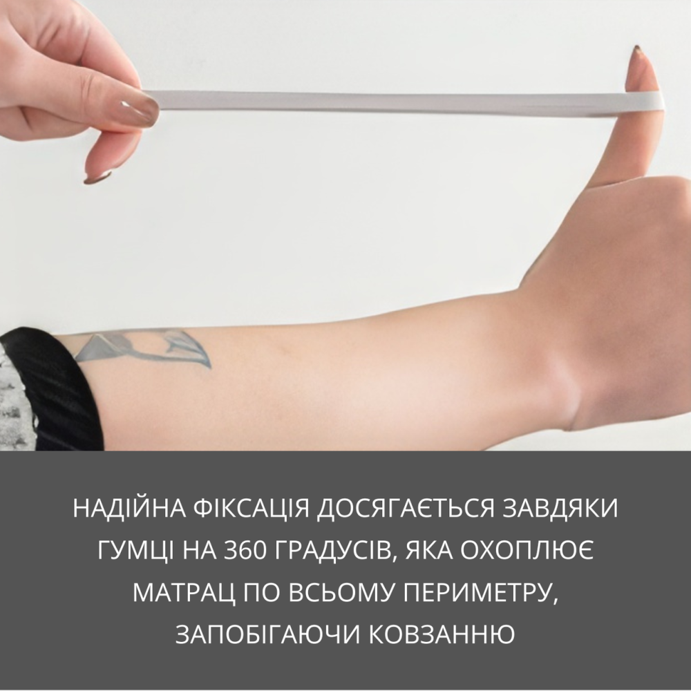 Набор простыня-наматрасник (160×180см) водонепроницаемая на резинке, и 2 наволочки, в голубом цвете Каменец-Подольский - изображение 3