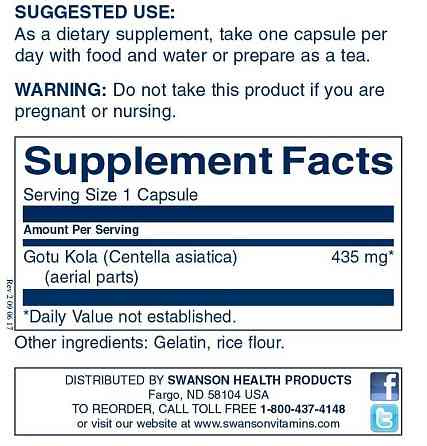 Готу кола (Anson Gotu Kola) 435 мг 60 капсул Київ