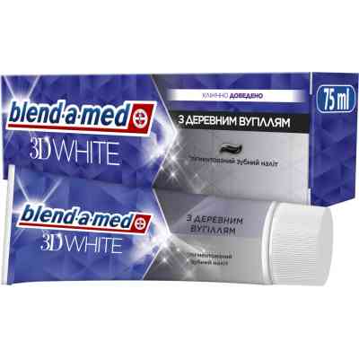 Зубная паста Blend-a-med 3D White С древесным углем 75 мл (8006540793114) Винница