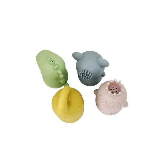 Набор силиконовых игрушек для купания MGZ-0925, 4 штуки Винница