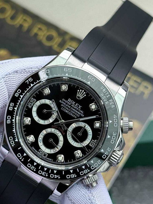 Швейцарський механічний годинник Rolex Daytona Black Ceramic Diamond. Київ - фото 6