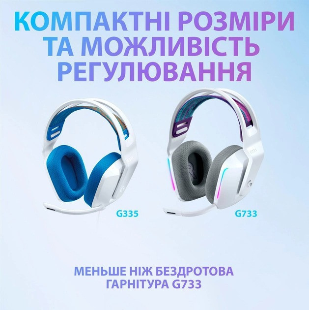 Гарнітура Logitech G335 White (981-001018) Білий Харків - фото 10