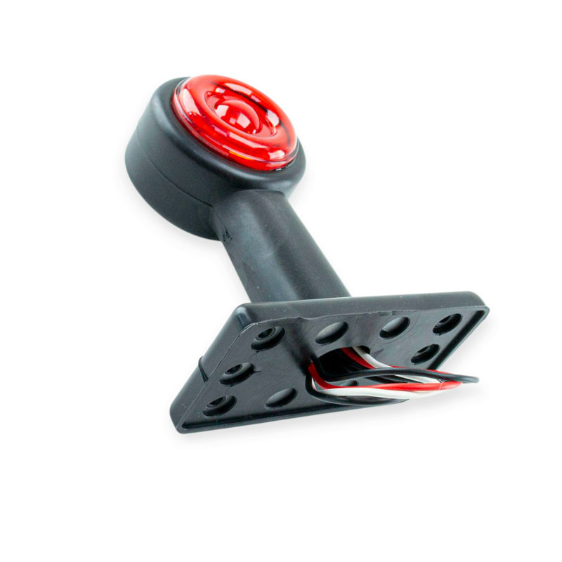 Ліхтар (ріг прямий) середній LED (red-white) (12-24V) габаритний Мукачево - фото 1