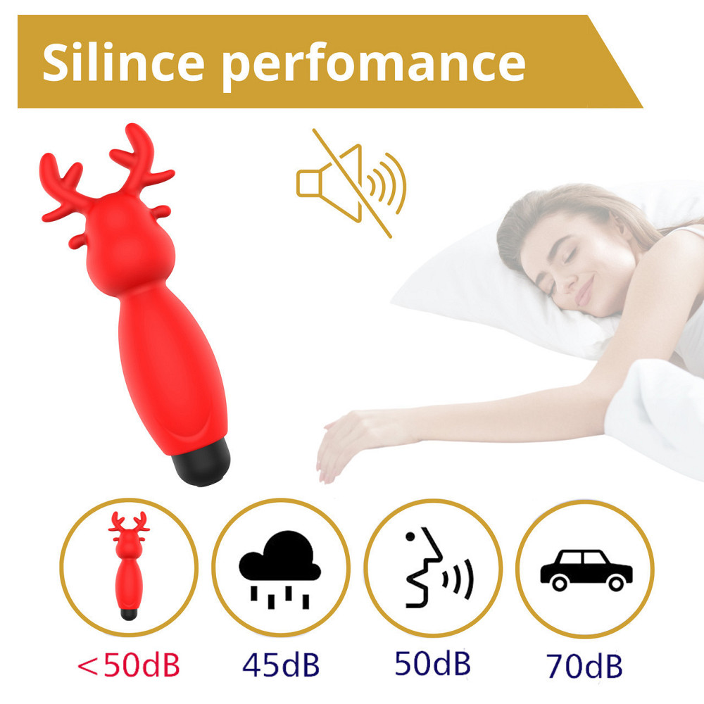 Міні-вібратор - Erospace Sweet Play Mini Reindeer Vibrator A10 Sex Aura Київ - фото 8