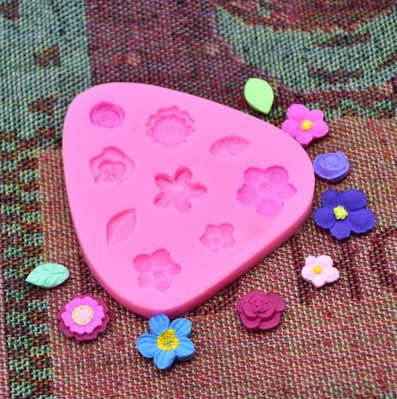 Молд маленький Квіточки 80 на 75 мм рожевий Київ - фото 4