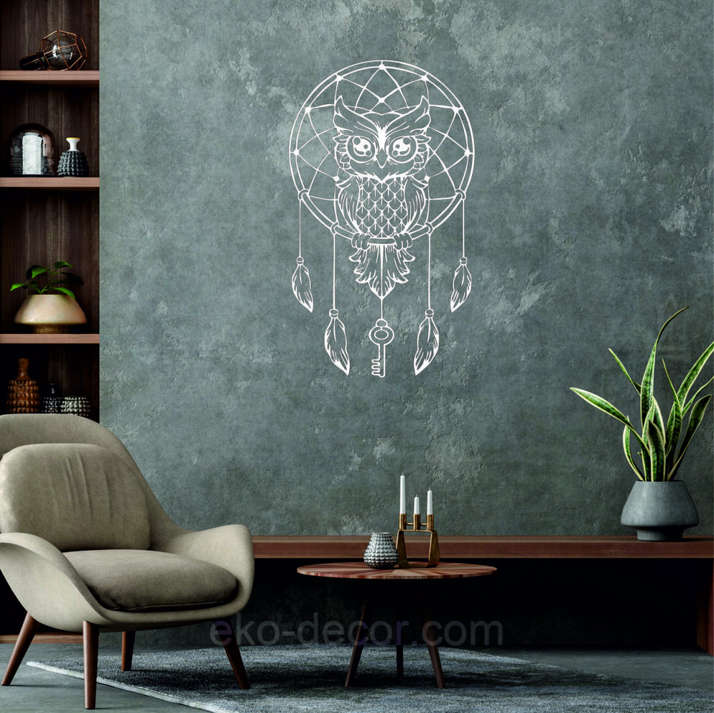 Декоративне настінне Панно «Ловець снів» Декор на стіну 50*30 см, Білий Київ - фото 6
