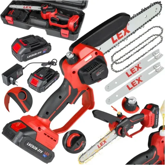 Пила акумуляторна ланцюгова LEX LXCMCS8-21V – 21В, Чехія Львів