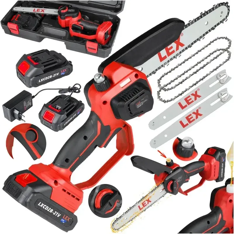 Пила акумуляторна ланцюгова LEX LXCMCS8-21V – 21В, Чехія Львів - фото 5