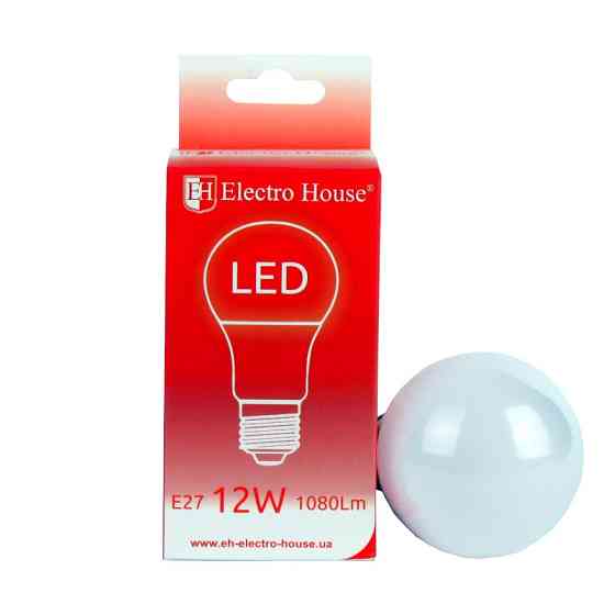 LED лампа A60 12Вт E27 4100К 1080 Лм 165-265 В Дніпро