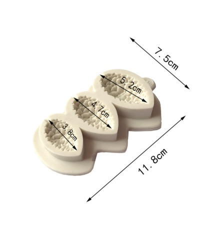 Молд для леденцов Шишки 118 на 75 мм серый Киев - изображение 2