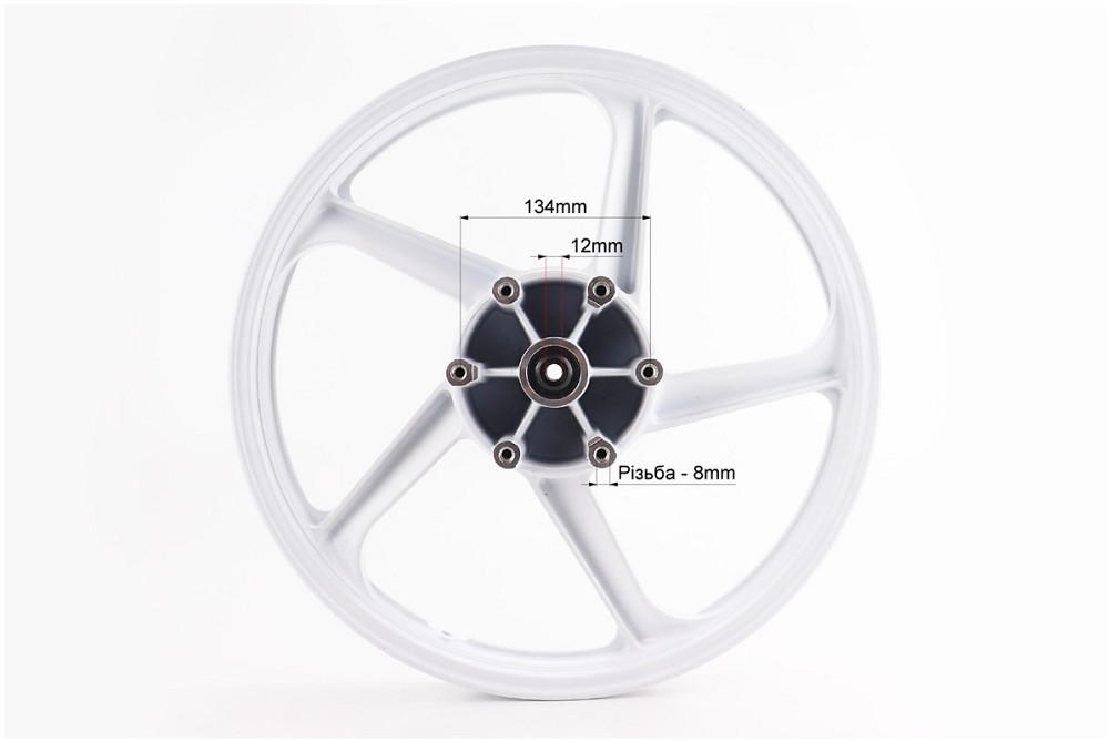 Pantera 200 S/N Диск передній литий 1,6-18", білий (вісь 12мм) Киев - изображение 4