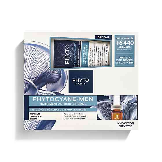 Фито Фитоциан Мен Набор средство 12х3,5мл + шампунь 100мл Phyto Phytocyane Men Anti Hair Loss + Shampoo Днепр
